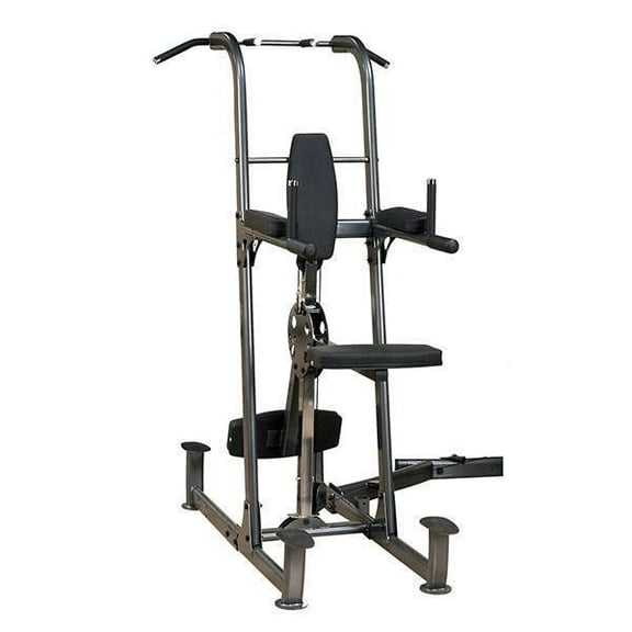 Body-Solid FCDWA Weight Assist Dip Station with Counter Resistance Knee Pad Platform, 196 lb, 65L x 58W x 83H