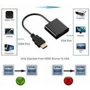 VGA to HDMI Converter 1080P HDMI Male to VGA Female Video Converter Adapter Cable for PC Laptop HDTV Projectors and Other HDMI Input Devices