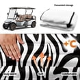 thumbnail image 6 of XYZCANDO Zebra Stripe Pattern Golf Cart Seat Covers Cozy, Quick Install Golf Cart Accessory Fit for Club Car, 6 of 8