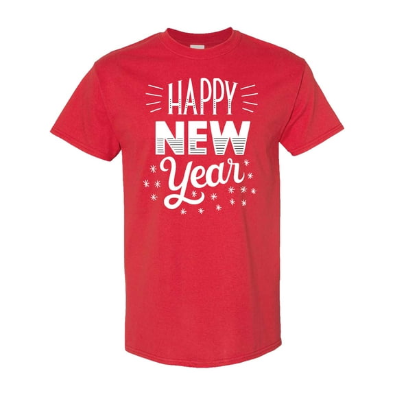 Inktastic Happy New Year in Hand Lettering T-Shirt