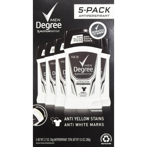 Antitranspirante y desodorante Degree Men Adrenaline 80 ml x5 +50 ml