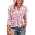 thumbnail image 1 of Blusas tipo túnica OFEEFAN, holgadas, elegantes, con cuello en V, mujer H 3, 1 of 5
