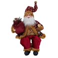 thumbnail image 1 of Papá Noel de 35 cm con postura sentada, adornos de Papá Noel, escena navideña, decoraciones para muñecas, regalos de Navidad, 1 of 5