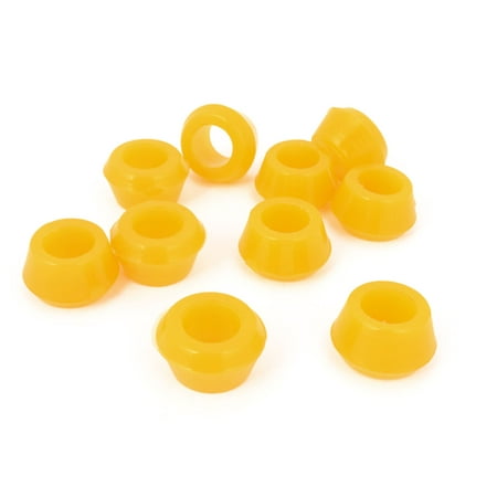 Unique Bargains 10 Pcs 13mm Inside Daimeter Rubber Shock Absorber Bushings Orange for