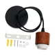 thumbnail image 2 of Lámpara colgante de madera con cable E27, estilo rústico, industrial, retro, resistente. Color nogal blanco, 2 of 9