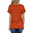 thumbnail image 2 of T-shirt à Manches Courtes et Col Rond pour Femmes, 2 of 3