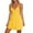 Yellow, variant on GDREDA Elegant Women's Midi Summer Dress with Lace Detail V-Neck Swing A-Line Casual Sleeveless Beach Sun Dress Black,S