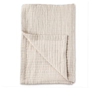 Parent's Choice Woven Baby Blanket, 100% Cotton, Soft & Cozy, Birch Dash, 30" x 40"
