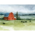 thumbnail image 2 of Popp, Grace 14x12 White Modern Wood Framed Museum Art Print Titled - Valley Herd II, 2 of 4