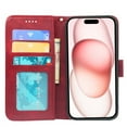 thumbnail image 5 of Apple leather case cross-border compatible with iPhone 16 15 14 13 flip phone case calf leather photo frame 13 magnetic suction 11 wallet case, 5 of 5
