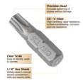 thumbnail image 4 of Uxcell 2pcs 1/4" Hex Shank T35 Head 1" Length Torx Screwdriver Bit, 4 of 6
