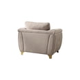 thumbnail image 6 of Leena Contemporary Style Upholstery Chair Made with Wood in Gold accent & Beige, 6 of 7