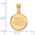 thumbnail image 2 of 14K Yellow Gold 14Ky Logoart Wake Forest University Medium Disc Pendant (22 X 15) Made In United States 4y067wfu, 2 of 5