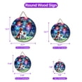 thumbnail image 5 of Happy New Year Brittany Spaniel Family Cheer Winter Midnight Firework Round Wood Sign Brittany Dog Lover Gifts Idea Hanging Wall Home Decor - 02025, 5 of 5