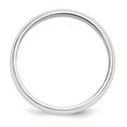 thumbnail image 2 of 10KW 5mm Half Round Band Size 12 in 10k White Gold, 2 of 3