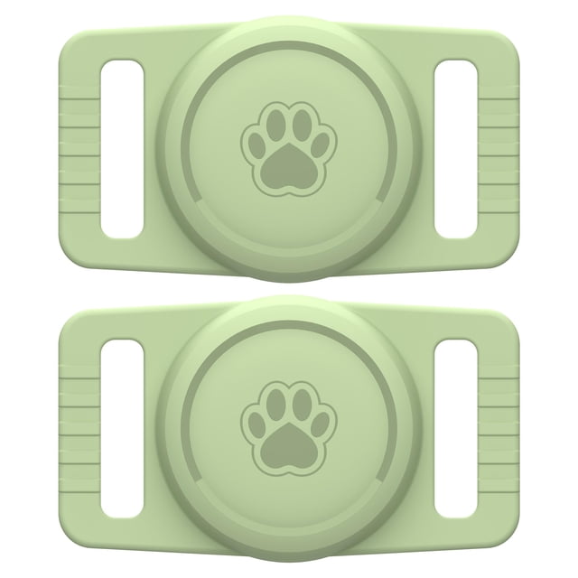 Soporte para collar de perro GOCII para Airtag, impermeable, paquete de 2