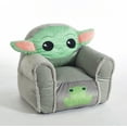 thumbnail image 4 of Disney Star Wars The Mandalorian Baby Yoda Figural Kids Bean Chair, Grey (Ages 3+), 4 of 7