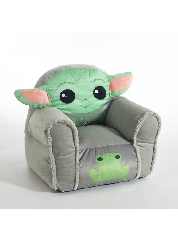 Star Wars The Mandolorian Baby Yoda Figural Bean Chair, Polyester