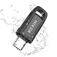 thumbnail image 3 of KEXIN 128GB USB C Flash Drive 100MB/s,Swivel Dual Thumb Drive for Smartphone Tablet Phone 15/16 Car Game Console,Black, 3 of 5