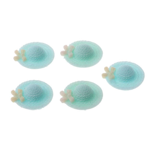 de decoración Caja de teléfono 3D Resina Conjunto plano Decoración de teléfono móvil 5pcs azul CUTICAT Cubierta a prueba de polvo del auricular