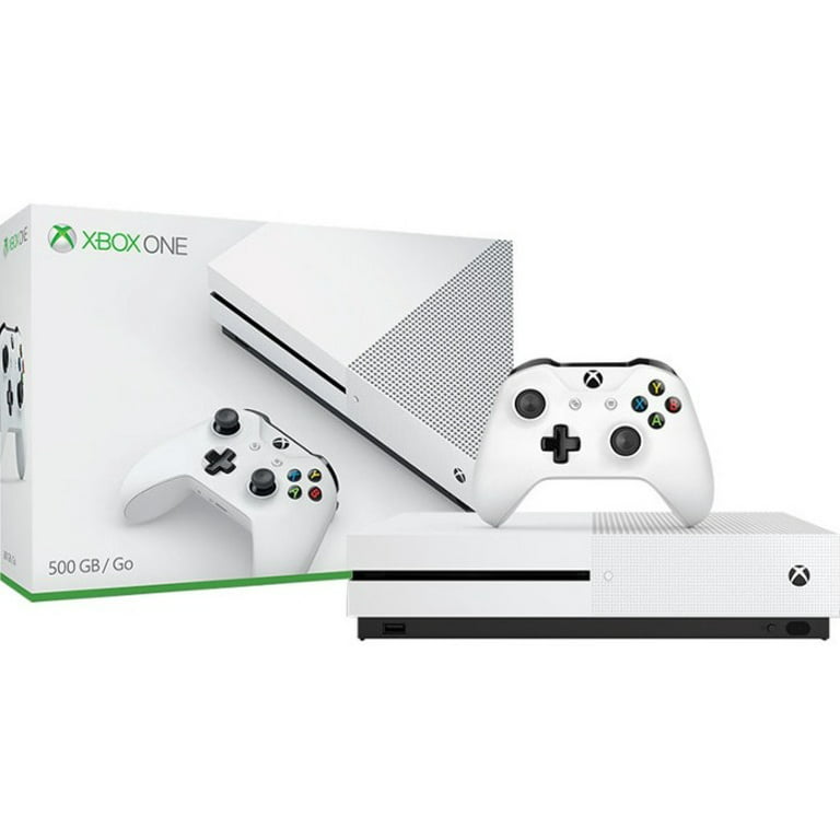 Microsoft Xbox One S White 1TB Gaming Console with Shock Blue