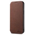 thumbnail image 1 of Flip - cover Card - inserting MagSafe - enabled Leather Phone Case for iPhone Series - Supports Wireless Charging (J06 brown,iPhone13Pro), 1 of 12