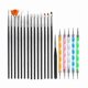 thumbnail image 1 of 20-piece set of cosmetic brushes, tip drill pen, nail polishing, 1 of 5