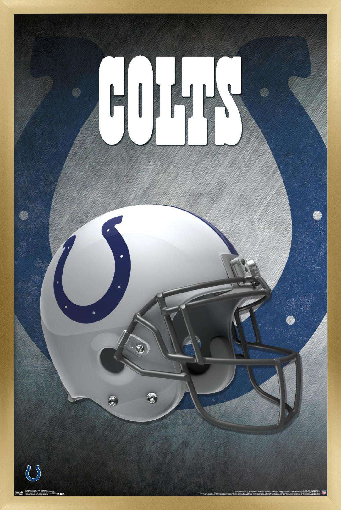 Multi 24.25 X 35.75 Trends International Indianapolis Colts-Retro Logo Wall Poster
