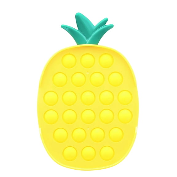 Pop Fidget Toy 24-Button Yellow Pineapple Silicone Bubble Popping Game