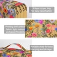 thumbnail image 3 of GHSDFBB Twill Fabric Pencil Case, Large Capacity with Zipper Closure, Yellow Flower, 203 Count, 3 of 6