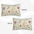 thumbnail image 3 of Spring Flower Pillow Covers 12X20 Inch Set of 2, Wildflower Butterfly Seasonal Holiday Decorative Throw Pillows Floral Cushion Cases for Home Couch Sofa Decor, 3 of 6