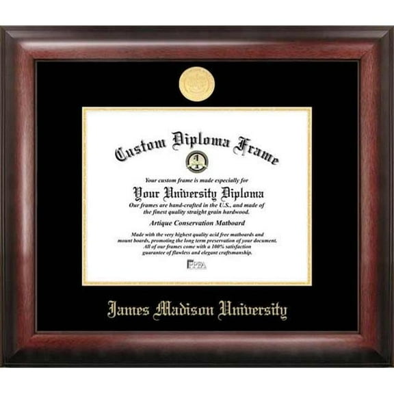 James Madison University 12" x 16" Gold Embossed Diploma Frame