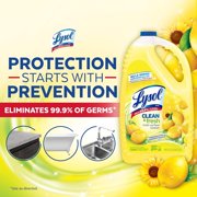 Multi-Surface Cleaner, Sanitizing and Disinfecting Pour, to Clean and Deodorize, Sparkling Lemon and Sunflower Essence, 144 Fl Oz