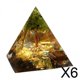 thumbnail image 1 of 6xOrgone Pirámide Cristal Árbol De La Vida Cristal De Energía Positiva Para 5cm, 1 of 8