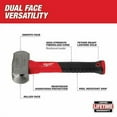 thumbnail image 2 of Milwaukee Tool 3lb Fiberglass Drilling Hammer, 2 of 6