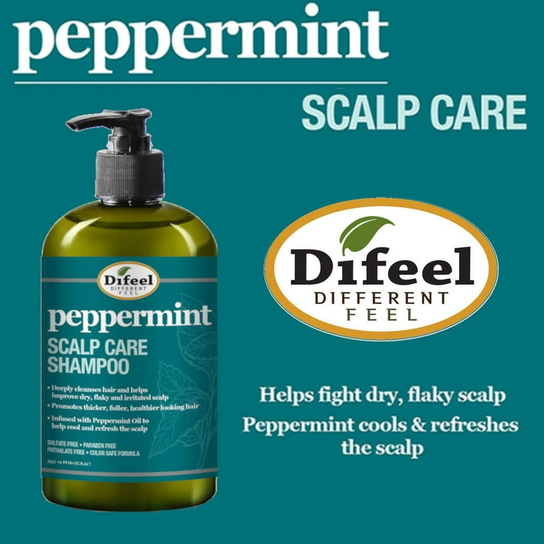 Difeel Peppermint Scalp Care Shampoo 12 oz Walmart