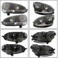 thumbnail image 4 of OTTULUR Headlight Assembly Replacement for Jetta 2006-2009 Halogen Black Headlights Lamp Set Driver ＆ Passenger Side, 4 of 7