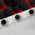 thumbnail image 4 of Feelyou Pixel Grid Miners Curtains Pack of 2 (42x84 Each), Video Games Plaid Lattice Curtains Blackout, Modern Honeycomb Abstract Bedroom Curtains, Blackout Curtains Room Decor, 4 of 6