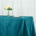 thumbnail image 2 of Efavormart 90" X 156" - Teal Accordion Crinkle Taffeta Rectangular Table Cover - Perfect for Wedding Ceremonies, Parties, Upscale Occasions, Birthday Celebrations, and Any Special Event, 2 of 11