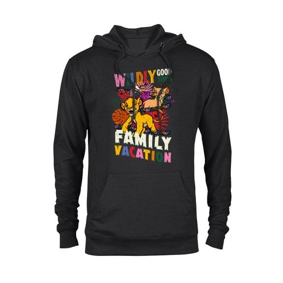 Disney The Lion King Wildly Good Times Family Vacation - Pullover Hoodie for Adults - Customized-Black