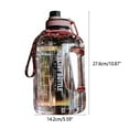 thumbnail image 3 of Hariumiu Kitchen 2200ml/77oz Water Bottle Leak-proof Healthy PP Fashion Drinking Water Jug for Office, 3 of 10