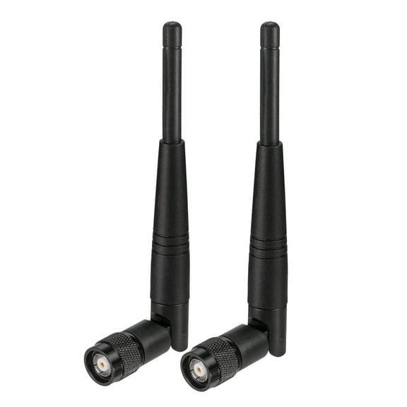 Eightwood 5dBi 2.4GHz RP-TNC Male WiFi Antenna Black Compatible with Trimble Robotic Total Stations Wireless Router Linksys WRT54G WRT54G