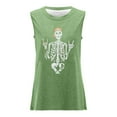thumbnail image 6 of Trendfront Womens Skull Graphic Tops Figure Print Sleeveless Crewneck Casual Loose Fit Tank Tee Trendy Fashion T Shirts Daily Clothes, 6 of 6