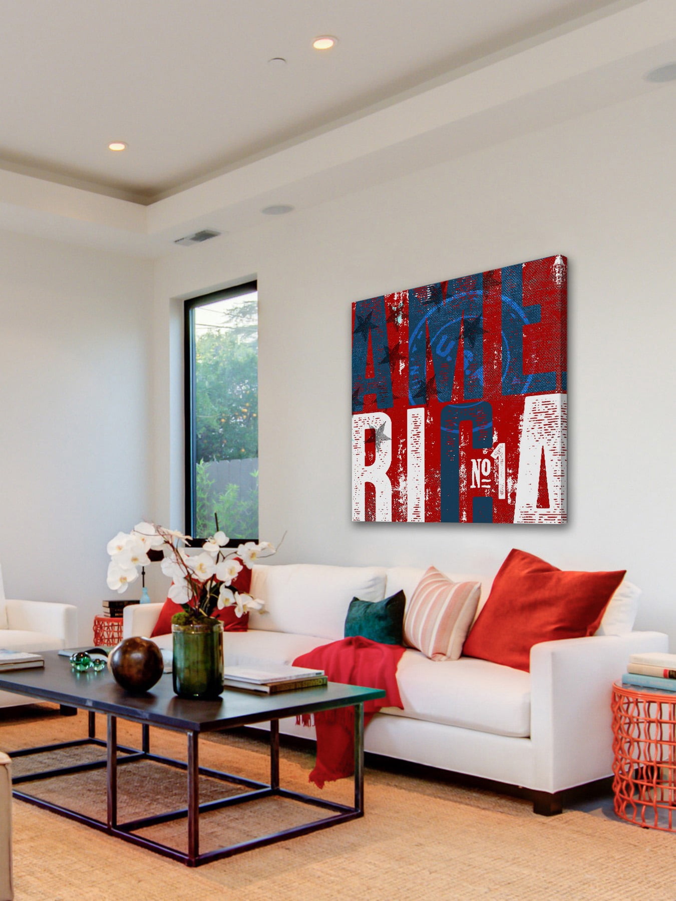 "America No.1" Painting Print on Wrapped Canvas