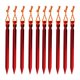 thumbnail image 1 of 10 estacas para tienda de campaña, de aluminio, resistentes al viento e irrompibles. Rojo, 1 of 9