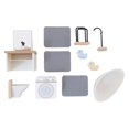 thumbnail image 2 of 2 juegos de muebles de casa de muñecas de madera, modelo de accesorios de simulación, bricolaje, hechos a mano Salón y Baño, 2 of 9