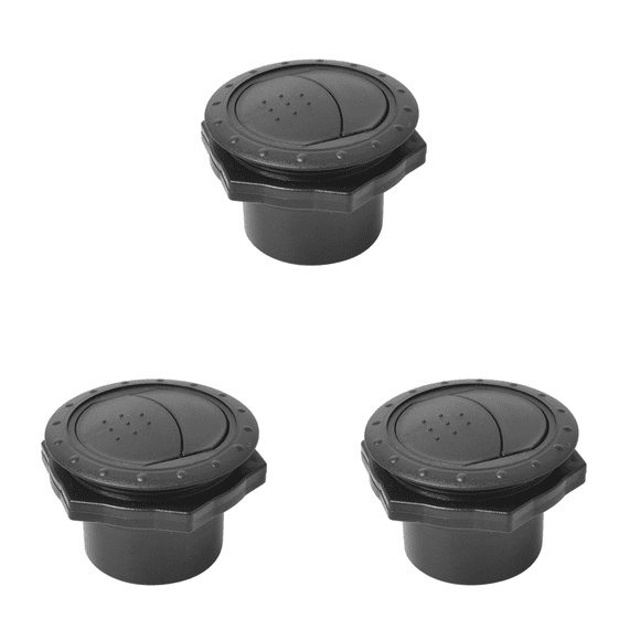 Peggybuy Universal 60mm Round A/C Air Outlet Vent for RV Bus Boat Yacht (Black)