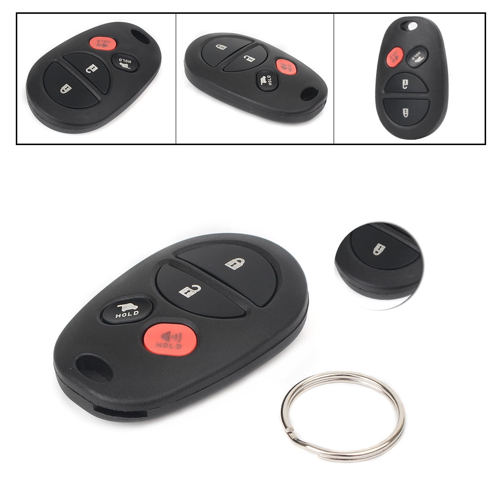 GZYF 1PC Replacement Car Remote Entry Key Fob W/ Batteries