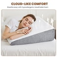 thumbnail image 3 of CONCETTA Wedge Pillow for Sleeping, Memory Foam Body Pillow for Acid Reflux, Neck & Back Pain Relief, Post-Surgery Recovery & Snoring Reduction, 7.5Inch, 3 of 7
