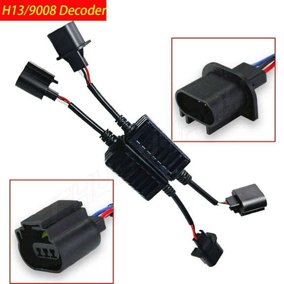 H13 9008 LED Headlight Canbus Error Free Decoder Anti Flicker Canceller Fit for 12V